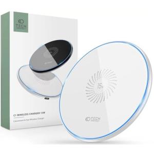 Bezdrôtová nabíjačka Tech-Protect QI 15W-C1 - biela