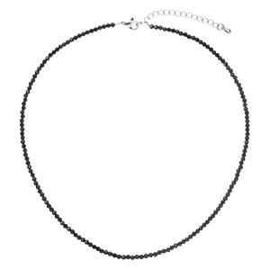 Evolution Group Korálkový náhrdelník s čiernym spinelom 42012.3 black spinel