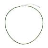 Evolution Group Oceľový náhrdelník so zelenými korálkami 42012.3 green