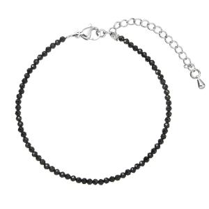 Evolution Group Korálkový náramok s čiernym spinelom 43055.3 black spinel