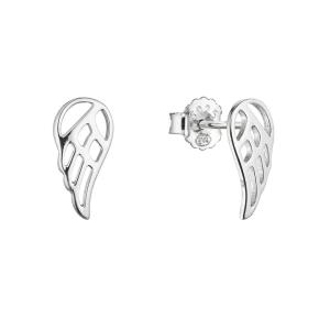 Evolution Group Strieborné náušnice anjelské krídla 61032