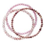 Evolution Group Štýlový set náramkov z minerálnych kameňov 43043.3 ružový