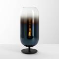 Stolná lampa Artemide Gople Mini, modrá/čierna