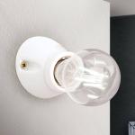 Keramické nástenné svietidlo Frost, biele