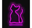 2Kids Toys 2Kids Toys - LED Neónova stolná dekorácia LED/5W/USB mačka