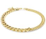 Liu Jo Originálny pánsky náramok z pozlátenej ocele MLJ445