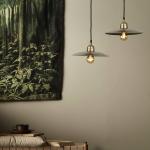 PR Home závesné svietidlo Como, zlatá farba, Ø 28 cm, kov, zástrčka