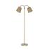 PR Home stojacia lampa Amy Cia Theo, farebná/mosadz, 150 cm, 2 svetlá.