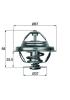 MAHLE ORIGINAL Termostat chladenia TX 20 71D