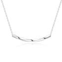 MOISS Minimalistický strieborný náhrdelník pre ženy N0000875