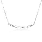 MOISS Minimalistický strieborný náhrdelník pre ženy N0000875