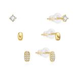 MOISS Pozlátená sada slušivých náušníc E0004886