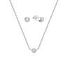 MOISS Elegantná strieborná sada šperkov S0000484 (náhrdelník, náušnice)