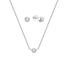 MOISS Elegantná strieborná sada šperkov S0000484 (náhrdelník, náušnice)