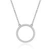 MOISS Štýlový strieborný náhrdelník so zirkónmi N0000596