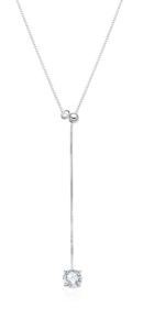MOISS Strieborný náhrdelník s kubickým zirkónom ETERNITY N0001033