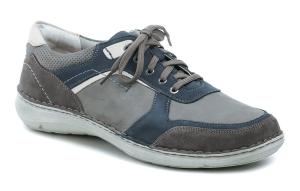 Josef Seibel 44910 šedé pánske nadmerné poltopánky EUR 48