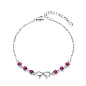 MOISS Pôvabný strieborný náramok s mašličkou B0000889