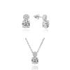 MOISS Luxusná strieborná sada šperkov S0000460 (náhrdelník, náušnice)