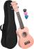 CASCHA HH 3968 Sopranino Pink Ukulele Bundle
