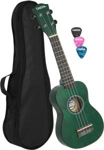 CASCHA HH 3963 Soprano Ukulele Green Set