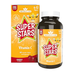 NATURES AID Super stars vitamín C čerešňa 60 žuvacích tabliet