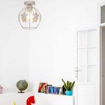 Stropné svietidlo Stars, piesková farba, kov, Ø 21 cm