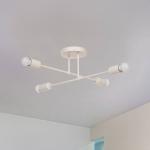 Stropné svietidlo Cambridge, 4 svetlá, piesková farba, kov