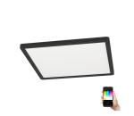 Eglo 900093 - LED RGBW Stmievateľné stropné svietidlo ROVITO-Z LED/14,6W/230V čierna