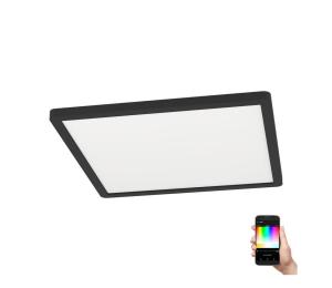 Eglo 900093 - LED RGBW Stmievateľné stropné svietidlo ROVITO-Z LED/14,6W/230V čierna