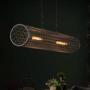 Závesné svietidlo Nightingale, bridlicovo sivé, dve svetlá