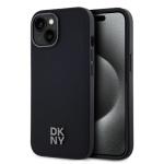 Puzdro DKNY PU Leather Stack Logo Magsafe iPhone 14 - čierne