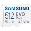 Samsung MicroSDXC 512GB EVO Plus +SD adp.