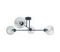 Keter Lighting Luster na tyči VASCO 4xE27/60W/230V čierna/číra