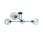 Keter Lighting Luster na tyči VASCO 4xE27/60W/230V čierna/číra