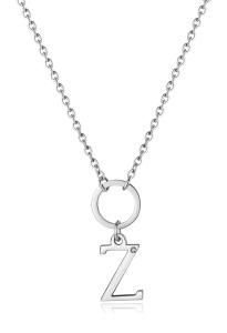 S`Agapõ Dámsky oceľový náhrdelník s písmenom Z Happy SHAC88