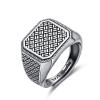 Diverse Štýlový strieborný nastaviteľný prsteň pre mužov DI0R0009