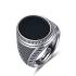 Diverse Strieborný nastaviteľný prsteň pre mužov DI0R0007