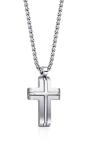 Diverse Pánsky oceľový náhrdelník Krížik N1000508