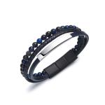 Diverse Štýlový kožený náramok pre mužov B1G00202