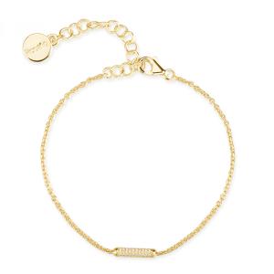 Rosato Pozlátený minimalistický náramok so zirkónmi Bianca RZBI65