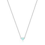 S`Agapõ Nežný oceľový náhrdelník so srdiečkom Click SCK03