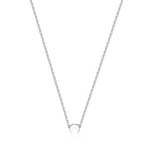 S`Agapõ Oceľový náhrdelník Mesiac Click SCK07