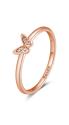 Rosato Bronzový prsteň s čírymi zirkónmi Allegra RZA024 57 mm