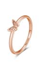 Rosato Bronzový prsteň s čírymi zirkónmi Allegra RZA024 57 mm