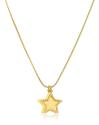 S`Agapõ Slušivý pozlátený náhrdelník s hviezdičkami Message SSG08