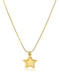 S`Agapõ Slušivý pozlátený náhrdelník s hviezdičkami Message SSG08