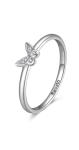 Rosato Strieborný prsteň s čírymi zirkónmi Allegra RZA021 62 mm