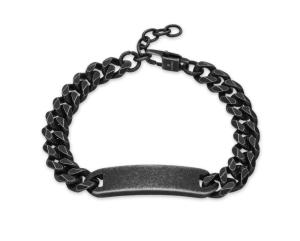 Diverse Čierny pánsky náramok z ocele B1000765