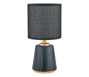 Zuma Line Zuma Line HS8605-BL - Stolná lampa 1xE14/40W/230V čierna/zlatá/dekor mramoru